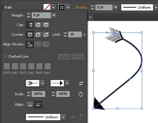 Como alterar a largura e o tipo de um traço no Illustrator CC