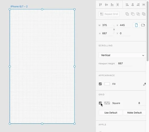Alignement et distribution dans Adobe XD