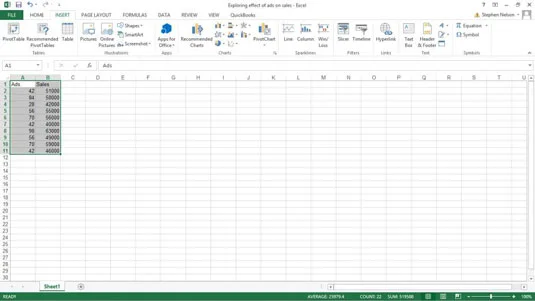 So erstellen Sie ein Streudiagramm in Excel