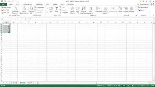 Como obter dados de amostra no Excel