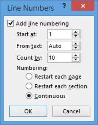 So aktivieren Sie die Zeilennummerierung in Word 2013