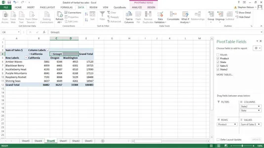 So gruppieren und heben Sie die Gruppierung von Excel-Pivot-Tabellendatenelementen auf