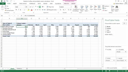 Como criar cálculos personalizados para uma tabela dinâmica do Excel