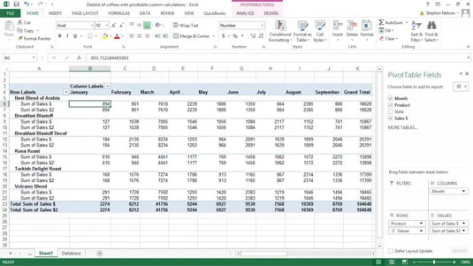 Como criar cálculos personalizados para uma tabela dinâmica do Excel
