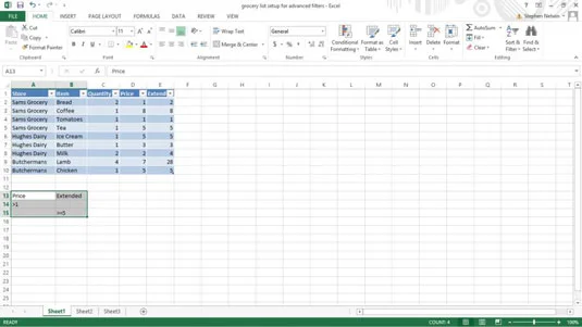 Como usar a filtragem avançada em uma tabela do Excel