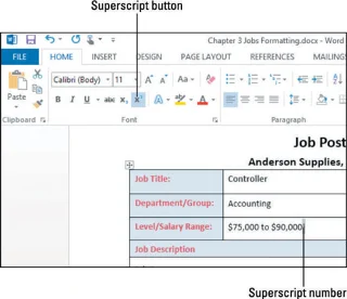 So erstellen Sie benutzerdefinierte hochgestellte und tiefgestellte Wörter in Word 2013-Dokumenten