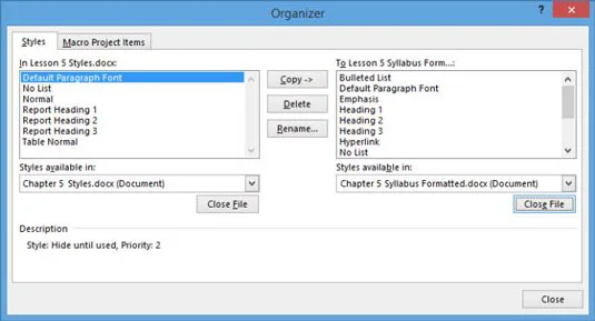 So importieren Sie Formatvorlagen aus anderen Dokumenten in Word 2013