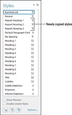 So importieren Sie Formatvorlagen aus anderen Dokumenten in Word 2013
