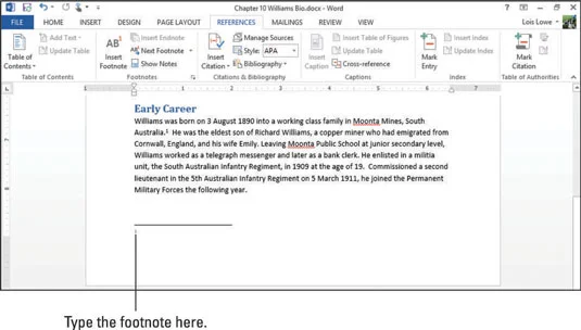 So erstellen Sie Fußnoten und Endnoten in Word 2013