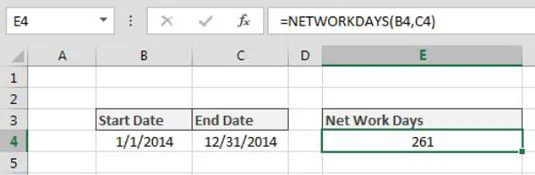 Calculando o número de dias entre duas datas no Excel