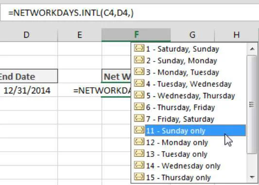 Calculando o número de dias entre duas datas no Excel