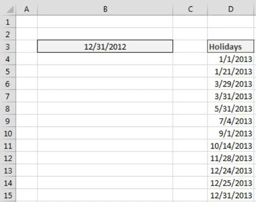Como gerar uma lista de dias úteis no Excel