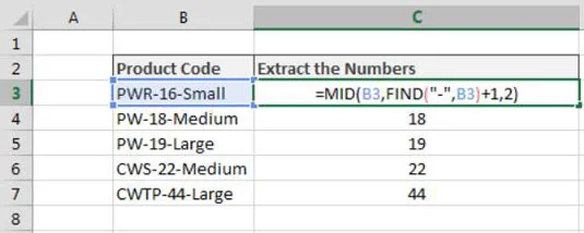 Suchen eines bestimmten Zeichens in einer Excel-Textzeichenfolge