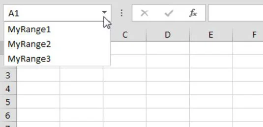 Usando intervalos nomeados em fórmulas do Excel