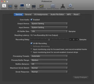 So bestimmen Sie Ihre Bittiefe in Logic Pro X