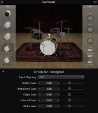 Erstellen benutzerdefinierter Kits mit Drum Kit Designer in Logic Pro X