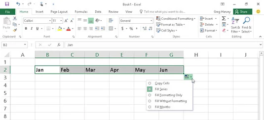 Como usar o preenchimento automático no Excel 2016