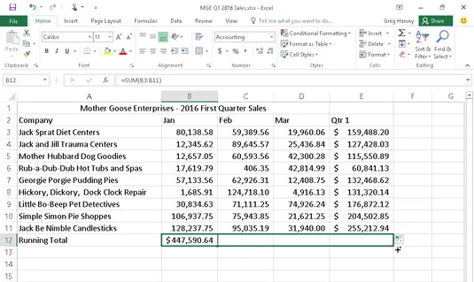 Como copiar fórmulas com preenchimento automático no Excel 2016