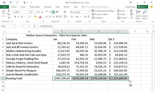Como copiar fórmulas com preenchimento automático no Excel 2016