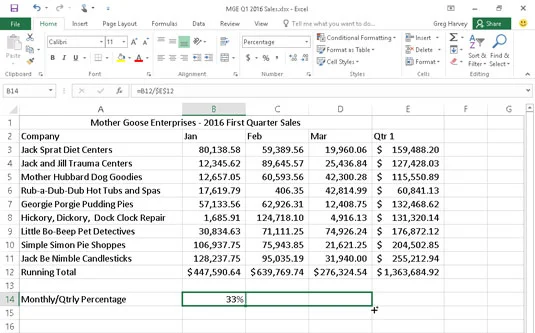 Como copiar fórmulas com preenchimento automático no Excel 2016