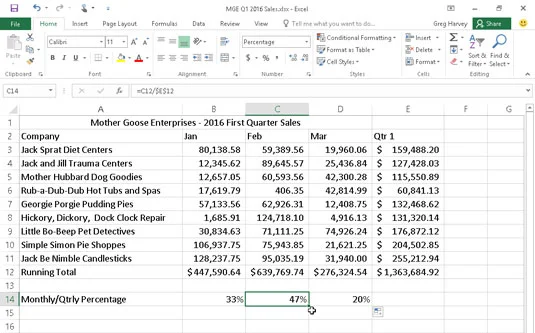 Como copiar fórmulas com preenchimento automático no Excel 2016