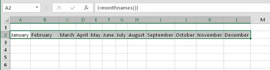 Arbeiten mit VBA-Funktionen, die ein Array in Excel 2016 zurückgeben