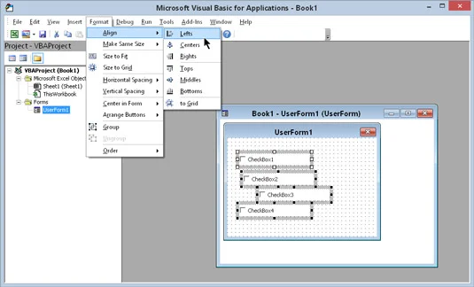 Trabalhando com os controles da caixa de diálogo do Excel 2016 no VBA