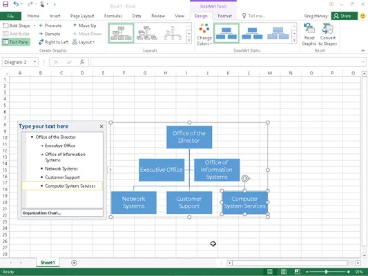 Como usar SmartArt no Excel 2016