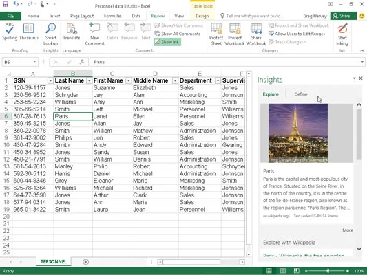 So verwenden Sie die intelligente Suche in Excel 2016