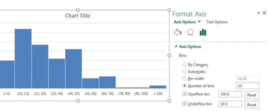 So erstellen Sie das Histogramm-Statistikdiagramm von Excel 2016