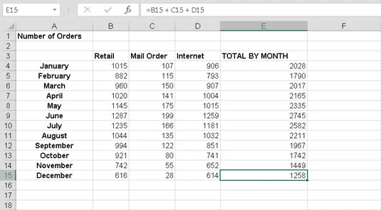 So kopieren Sie Excel-Formeln mit dem Füllgriff