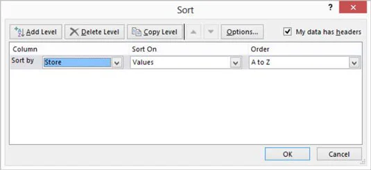 Como classificar registros de tabelas do Excel