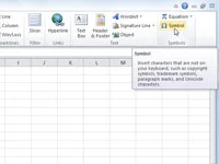 So fügen Sie Symbole und Sonderzeichen in Excel 2010 ein