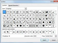 So fügen Sie Symbole und Sonderzeichen in Excel 2010 ein