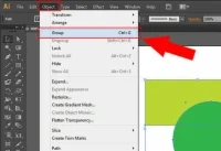 Crie um grupo no Illustrator CC