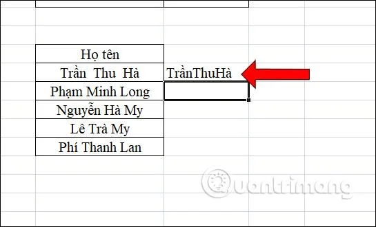 TRIM işlevi: Excel'deki fazla boşlukları kaldırma işlevi