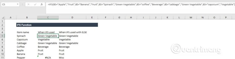 Excel'de IFS işlevi, kullanımı ve özel örnekler