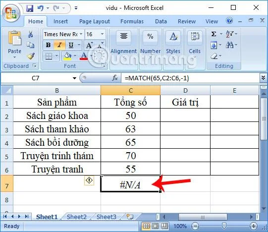 Excel'de Eşleştirme işlevi: Örneklerle Eşleştirme işlevi nasıl kullanılır?
