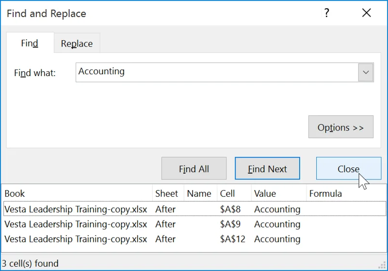 Excel 2019 (Bölüm 9): Bul ve Değiştir özelliği