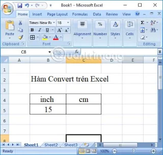 Excelde Dönüştürme işlevi nasıl kullanılır?