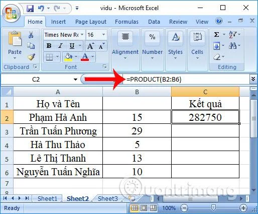 Excel'de çarpma işlevi (ÇARPIM işlevi) nasıl kullanılır?