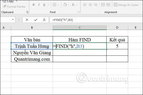 Excel'de BUL işlevi nasıl kullanılır?