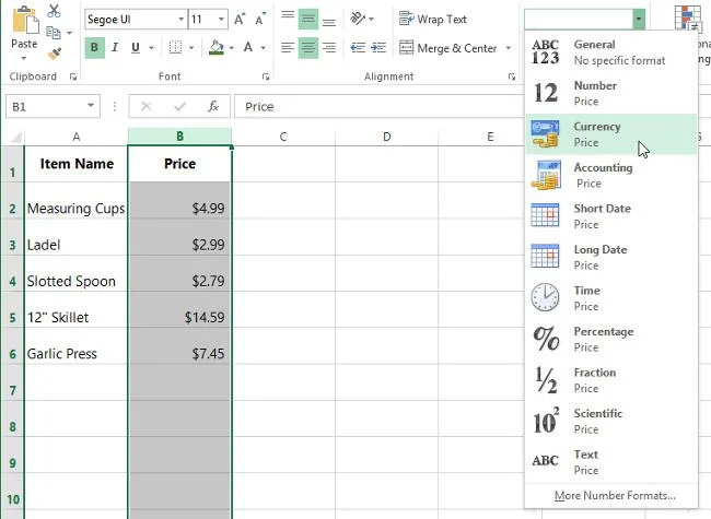 Excel 2016 - Ders 8: Excel'de sayılar nasıl biçimlendirilir (Sayı Biçimleri)