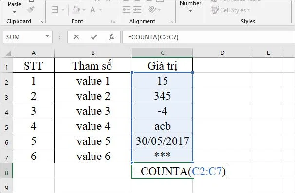 Fonction COUNTA dans Excel, fonction pour compter les cellules contenant des données avec une utilisation spécifique et des exemples