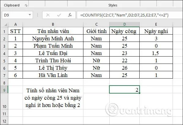 COUNTIFS işlevi, Excel'de birden çok koşula göre hücre sayımı işlevinin nasıl kullanılacağı