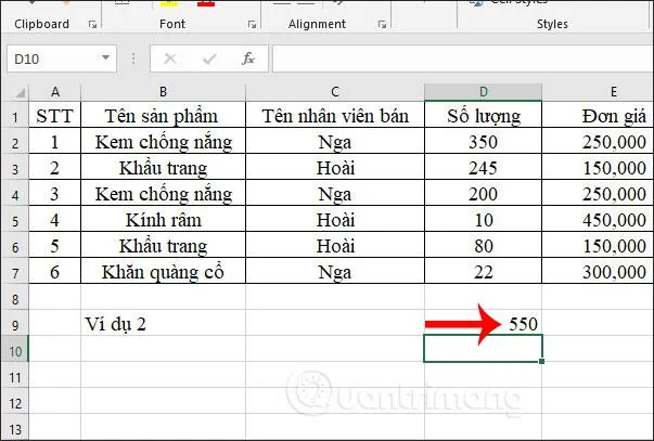 ÇOK ÇOK ETOPLA işlevi, Excel'de birden çok koşulu toplamak için işlevin nasıl kullanılacağı
