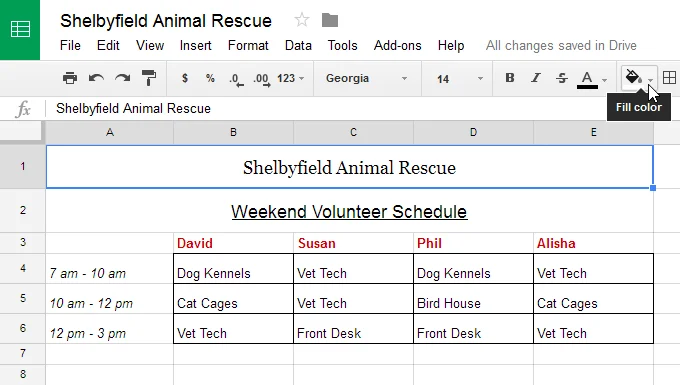 Google Sheets (Teil 3): Zellen formatieren