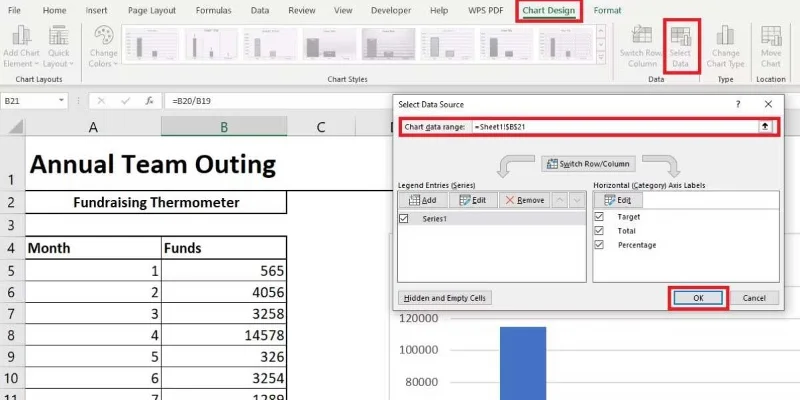 Excel'de termometre şablonu nasıl yapılır