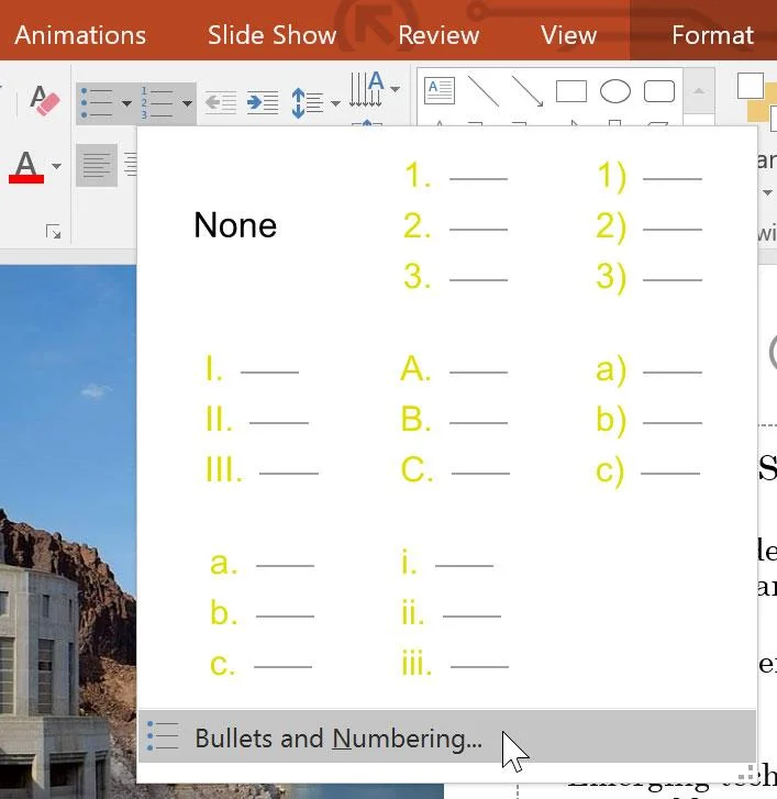 PowerPoint 2019 (Parte 12): Elenco