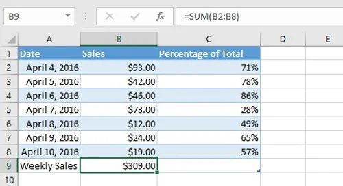 Excel 2016 - Leçon 5 : Concepts de base des cellules et des plages